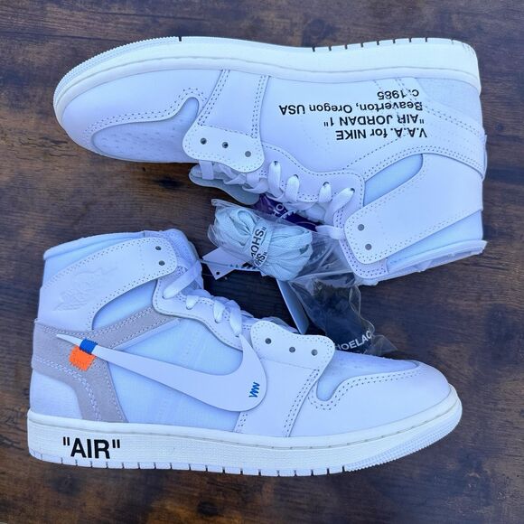 Nike Air Jordan 1 Retro High Off White White OG All DS Sz 10.5 100% Authentic main image 4